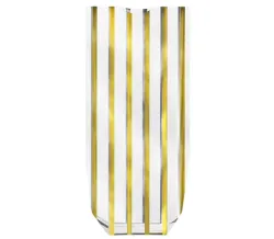 Polypropylene Gold Stripe Bag With Narrow Vertical Stripes